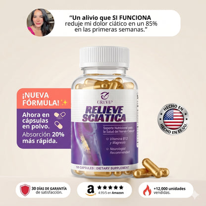 Relieve Sciatica™ | Adios al dolor en el nervio ciatico, espalda, calambres..