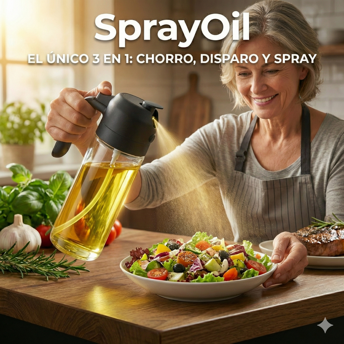 SprayOil™ | Dispensador de Aceite 2 en 1