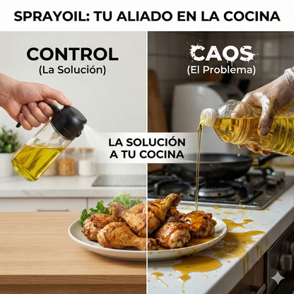 SprayOil™ | Dispensador de Aceite 2 en 1