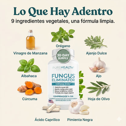 Fungus Elimination™  | Elimina los Hongos desde adentro (PIES Y MANOS)