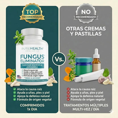 Fungus Elimination™  | Elimina los Hongos desde adentro (PIES Y MANOS)