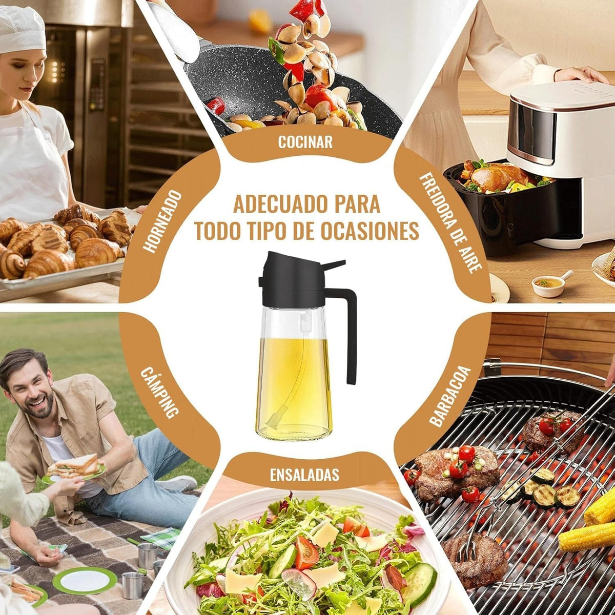 SprayOil™ | Dispensador de Aceite 2 en 1